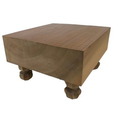 Tabuleiro de madeira japonês vintage Igo mesa de jogo Goban Leg Heso 19X19 grade GB97 comprar usado  Enviando para Brazil