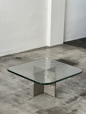 Brutalist Glass Stone Coffe Table 60s Germany 70s Kluthe Handmade Glas comprar usado  Enviando para Brazil