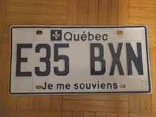 Quebec kennzeichen nummernschi gebraucht kaufen  München