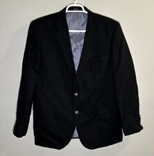 JAQUETA TERNO STAFFORD EXECUTIVE SPORT COAT MASCULINA 44R METAL BOTÃO BLAZER PRETA comprar usado  Enviando para Brazil
