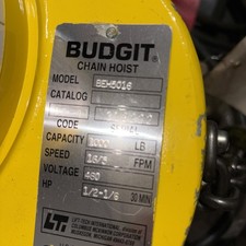 Budgit beh5016 ton for sale  West Bend