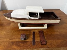 Vintage Cabin Cruiser Lagosta Bateria Madeira Motor de popa Lancha Peças de Brinquedo comprar usado  Enviando para Brazil