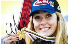 Mikaela shiffrin signed d'occasion  Expédié en Belgium