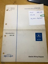 Diagrama de fiação genuíno Mercedes 1977-1979 280 SE Euro Spec (116.024) comprar usado  Enviando para Brazil