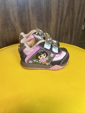 Sapatos de bebê Dora Y2K tamanho 1 botas Dora rosa e marrom floral comprar usado  Enviando para Brazil