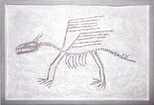 Reliefbild dino drache gebraucht kaufen  Leipzig