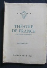 Old programme theatre d'occasion  Expédié en Belgium