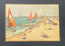 Cartolina riccione illustrata usato  Bologna