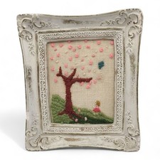 Vtg framed crewel for sale  West Hills