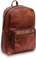 Mochila de viagem unissex de couro feita à mão casual mochila carteiro vintage comprar usado  Enviando para Brazil