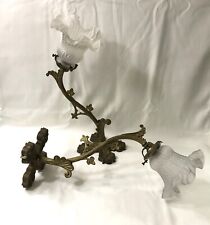 ancienne paire d'applique GOTHIQUE en bronze XIXeme Lampe Tulipe Luminaire 40 cm, usado comprar usado  Enviando para Brazil
