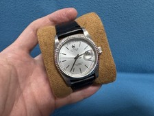 Vintage Cyma Daydate Relógio Masculino Mostrador Prata 36mm Automático comprar usado  Enviando para Brazil