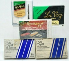 CLARINET REEDS Lote Antigo 31 NOVO (caixa aberta) Rico Royal LaVoz Bb Força Média comprar usado  Enviando para Brazil