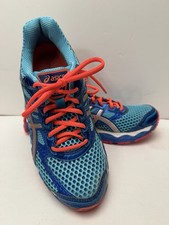 Tênis de corrida esportivo feminino Asics Gel Cumulus 15 em excelente estado usado EUA 9 T3C5N azul laranja BOM comprar usado  Enviando para Brazil