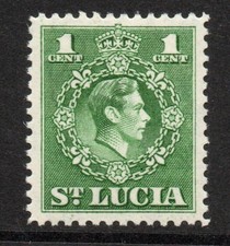 Usado, St Lucia 1949-50 1c Green perf 121/2 SG 146 Mnh. comprar usado  Enviando para Brazil