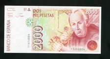 Usado, tu_bazar  BILLETE 2000   PESETAS 1992 SERIE Y  SC comprar usado  Enviando para Brazil