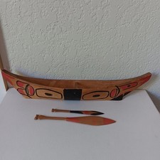 Vintage carved canoe for sale  Tacoma