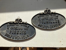 Plaques 1933 exposition d'occasion  Paris XIX