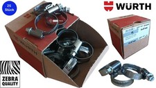 25x zacisk węża WÜRTH ZEBRA 16-27MM B9MM. DIN 3017 053911627 ZEBRA JAKOŚĆ na sprzedaż  Wysyłka do Poland