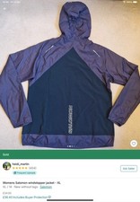Woman salomon windbreaker for sale  TAMWORTH
