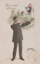 Cartolina augurale bonne usato Cartolina augurale bonne usato  Bologna