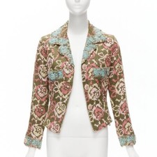 Usado, Blazer VOYAGE INVEST IN THE ORIGINAL LONDON bordado de seda enfeitado M comprar usado  Enviando para Brazil