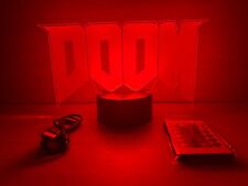 Lampara Led RGB Doom Eternal PC big box logo 2 3 Switch Ps5 Xbox 32x Snes 64 3do, usado comprar usado  Enviando para Brazil