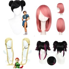 Cosplay Street Fighter 6 perucas Chun Li Cammy Halloween adereços de cabelo feminino comprar usado  Enviando para Brazil