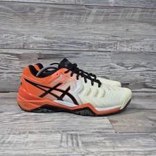 Tênis Asics Gel Resolution 7 masculino tamanho 9.5 laranja branco tênis E701Y comprar usado Tênis Asics Gel Resolution 7 masculino tamanho 9.5 laranja branco tênis E701Y comprar usado  Enviando para Brazil