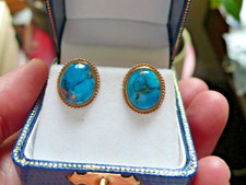 aquamarine earrings vintage for sale  LONDON