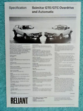 Reliant scimitar specification for sale  BOURNEMOUTH