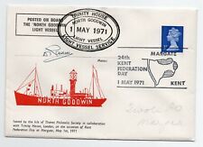 1971 North Goodwin Lightship Souvenir Capa Publicada a Bordo e Assinada pelo Mestre comprar usado  Enviando para Brazil