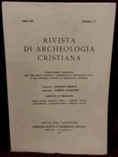 Rivista archeologia cristiana usato  Roma