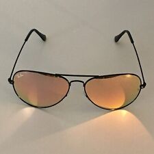 Óculos de sol Ray Ban RB3026 aviador unissex 62 mm armação preta/lente espelhada rosa, usado comprar usado  Enviando para Brazil