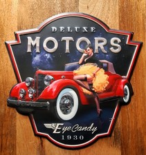Blechschild deluxe motors gebraucht kaufen  Bestensee