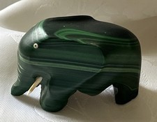 Malachite carved elephant for sale  GRANGE-OVER-SANDS