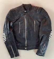 Vintage leather biker for sale  ROYSTON