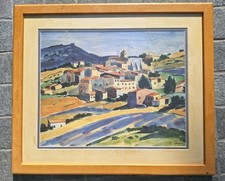 Reproduction peinture paysage d'occasion  Fayence