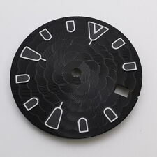 Relógio mostrador luminoso verde padrão flor preta estéril 28,5 mm ajuste movimento NH35 comprar usado  Enviando para Brazil