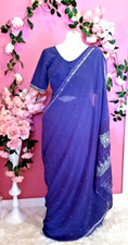 Indian blue saree for sale  LONDON