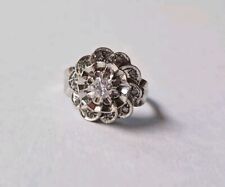 Bague cocktail blanc d'occasion  Clermont-Ferrand-