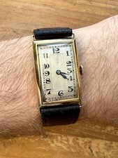 Usado, Vintage 1920’s Men’s Baume & Mercier Tank Ouro 18k, Stern Freres, Preço Final! comprar usado  Enviando para Brazil