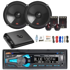 Receptor de CD In-Dash AUX USB Bluetooth AM/FM, 2x 6.5" 250W alto-falante de carro, amplificador com kit comprar usado  Enviando para Brazil