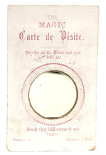 THE MAGIC Carte de Visite. Respire no vidro e você verá NOVIDADE ANTIGA comprar usado  Enviando para Brazil