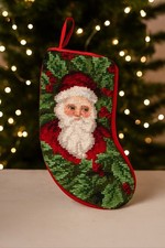 Christmas needlepoint stocking for sale  USA