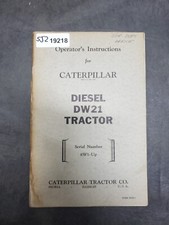 Manual de instruções do operador do trator diesel Caterpillar CAT DW21 comprar usado  Enviando para Brazil