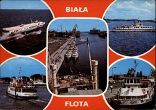 Biała Flota Szczecin Poland vintage postcard k764 na sprzedaż  Wysyłka do Poland