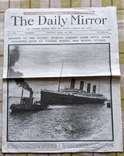 Titanic daily mirror for sale  WOLVERHAMPTON