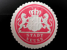 Siegelmarke stadt neuss gebraucht kaufen  Großostheim