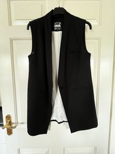Longline black gilet for sale  WAKEFIELD